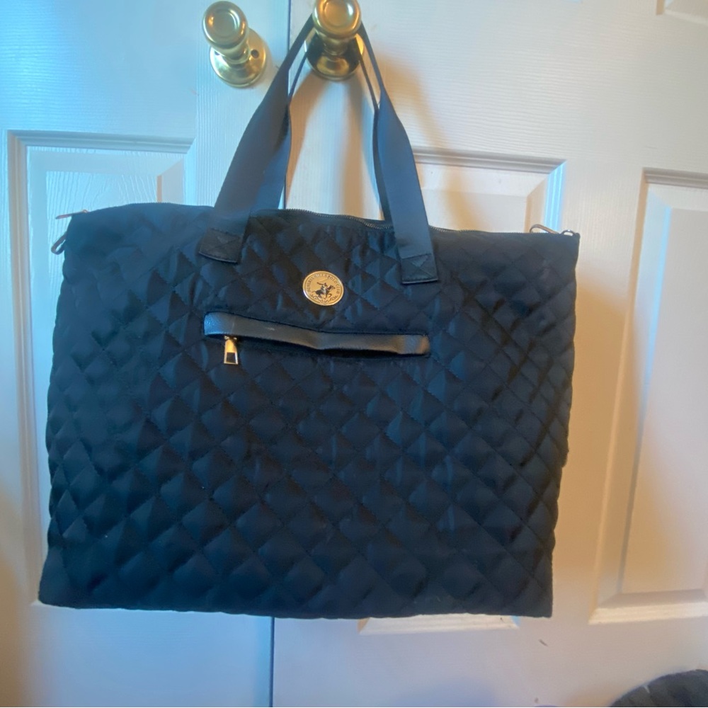 Polo by Ralph Lauren Black Quilted Travel Bag